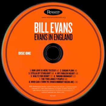 2CD Bill Evans: Evans In England DLX