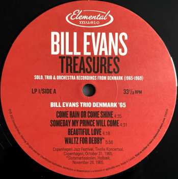 3LP Bill Evans: Treasures (Solo, Trio & Orchestra Recordings From Denmark (1965-1969)) LTD | NUM