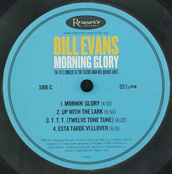 2LP The Bill Evans Trio: Morning Glory: The 1973 Concert At The Teatro Gran Rex, Buenos Aires DLX | LTD | NUM
