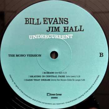 2LP Bill Evans: Undercurrent (The Stereo & Mono Versions) LTD
