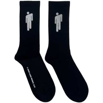Merch Billie Eilish: Billie Eilish Unisex Terry Socks: White Blohsh (black) (uk Size 7 - 11) 42 - 47