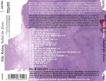 CD Billie Holiday: Ballads For Lovers