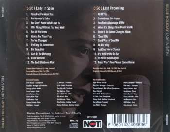 2CD Billie Holiday: Lady In Satin / Last Recording
