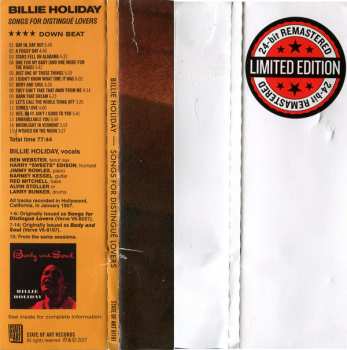 CD Billie Holiday: Songs For Distingué Lovers LTD