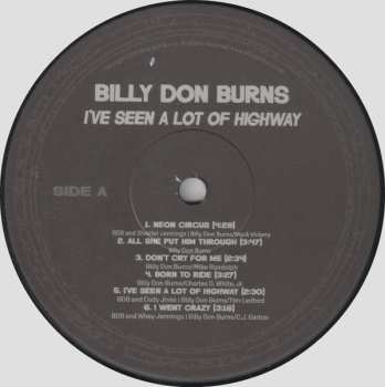 LP Billy Don Burns: I've Seen A Lot Of Highway