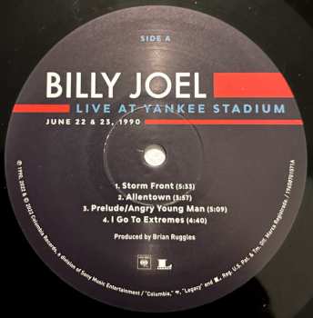 3LP Billy Joel: Live at Yankee Stadium June 22 & 23, 1990