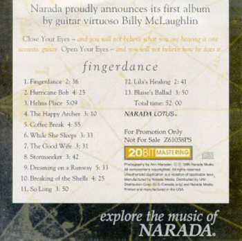 CD Billy McLaughlin: Fingerdance