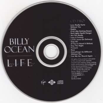 2CD Billy Ocean: L.I.F.E. (Love Is For Ever)