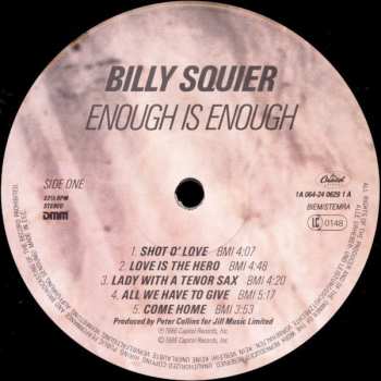 LP Billy Squier: Enough Is Enough