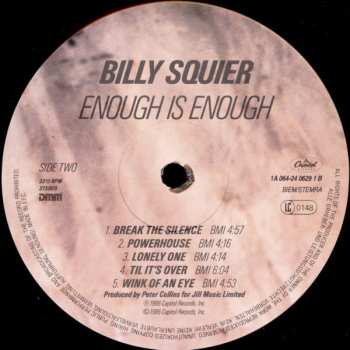 LP Billy Squier: Enough Is Enough
