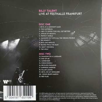 2CD Billy Talent: Live At Festhalle Frankfurt