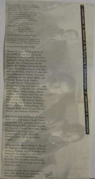 CD Billy White Trio: Sistershootingstar