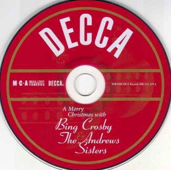CD Bing Crosby: A Merry Christmas With Bing Crosby & The Andrews Sisters