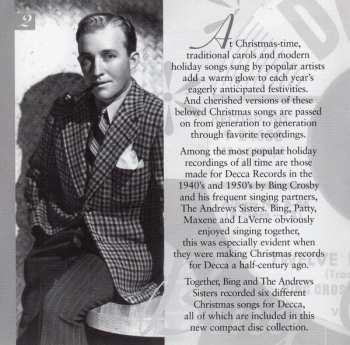 CD Bing Crosby: A Merry Christmas With Bing Crosby & The Andrews Sisters