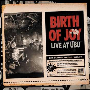 2CD Birth Of Joy: Live at Ubu