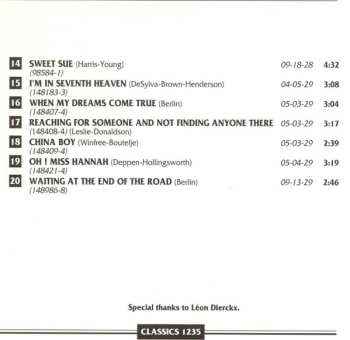 CD Bix Beiderbecke: 1928-1929