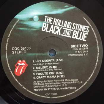 LP The Rolling Stones: Black And Blue