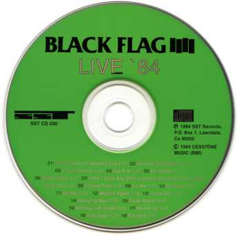 CD Black Flag: Live '84