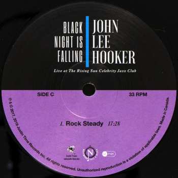 2LP John Lee Hooker: Black Night Is Falling (Live At The Rising Sun Celebrity Jazz Club)