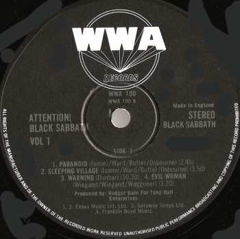 LP Black Sabbath: Attention! Black Sabbath Volume One