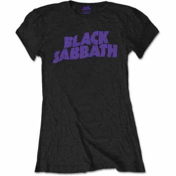 Merch Black Sabbath: Women's T-shirt Wavy Logo Black Sabbath Vintage 