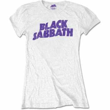 Merch Black Sabbath: Women's T-shirt Wavy Logo Black Sabbath Vintage 