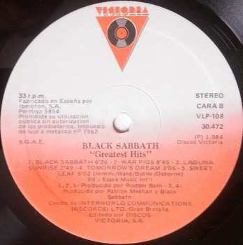 LP Black Sabbath: Greatest Hits