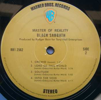 LP Black Sabbath: Master Of Reality