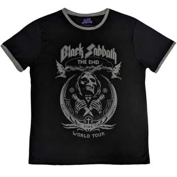 Merch Black Sabbath: Ringer T-shirt The End Mushroom Cloud