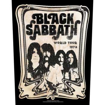 Merch Black Sabbath: Back patch World Tour 1978