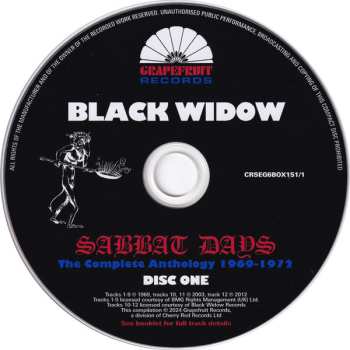 6CD/Box Set Black Widow: Sabbat Days (The Complete Anthology 1969-1972)