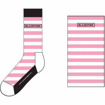 Merch BLACKPINK: Kotníkové Ponožky Stripes & Logo Blackpink 42 - 47