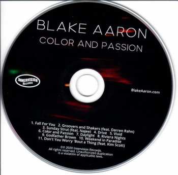 CD Blake Aaron: Color And Passion