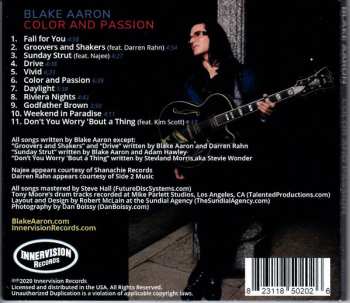 CD Blake Aaron: Color And Passion