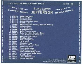 4CD/Box Set Blind Lemon Jefferson: The Complete 94 Classic Sides Remastered
