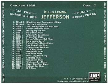 4CD/Box Set Blind Lemon Jefferson: The Complete 94 Classic Sides Remastered