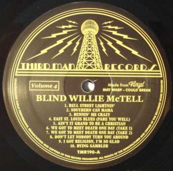 LP Blind Willie McTell: Complete Recorded Works In Chronological Order Volume 4