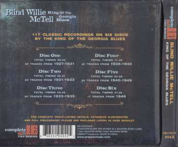 6CD/Box Set Blind Willie McTell: King Of The Georgia Blues