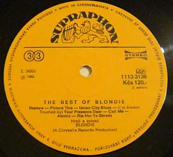 LP Blondie: The Best Of Blondie