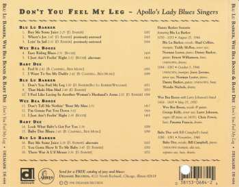 CD Blue Lu Barker: Don't You Feel My Leg (Apollo's Lady Blues Singers)