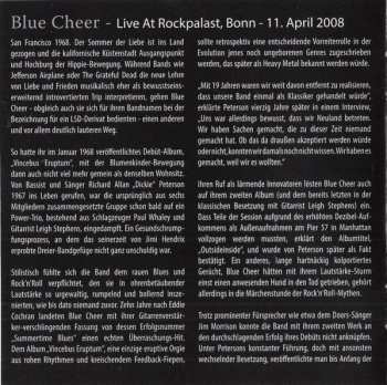 2CD/DVD Blue Cheer: Live At Rockpalast - Bonn 2008