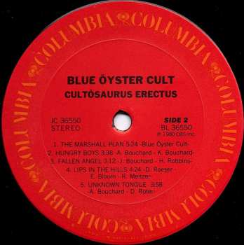LP Blue Öyster Cult: Cultösaurus Erectus