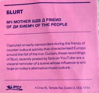 CD Blurt: My Mother Was A Friend Of An Enemy Of The People