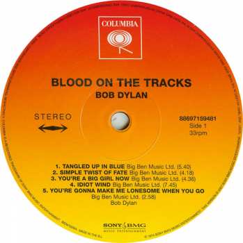 LP Bob Dylan: Blood On The Tracks