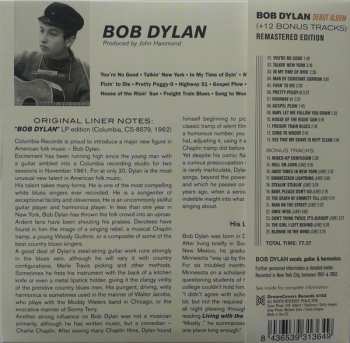 CD Bob Dylan: Debut Album LTD