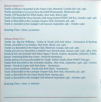 2CD Bob Dylan: Folk Singer-Humdinger - The Originals Recordings 1961-1962 Vol. 2