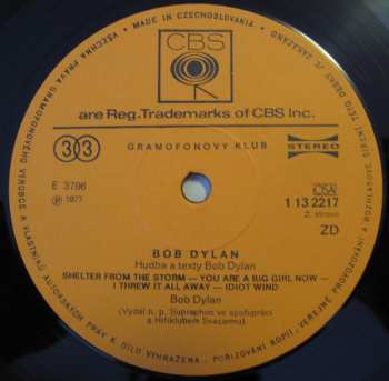 LP Bob Dylan: Hard Rain