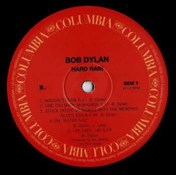 LP Bob Dylan: Hard Rain