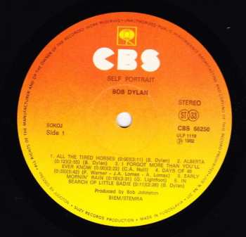 2LP Bob Dylan: Self Portrait