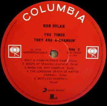 LP Bob Dylan: The Times They Are A-Changin'